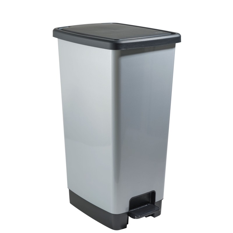 Poubelle à pédale 40 litres rectangulaire en plastique recyclé RING BIN